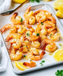 Baked Shrimp With Garlic Lemon Butter Sauce Recipe