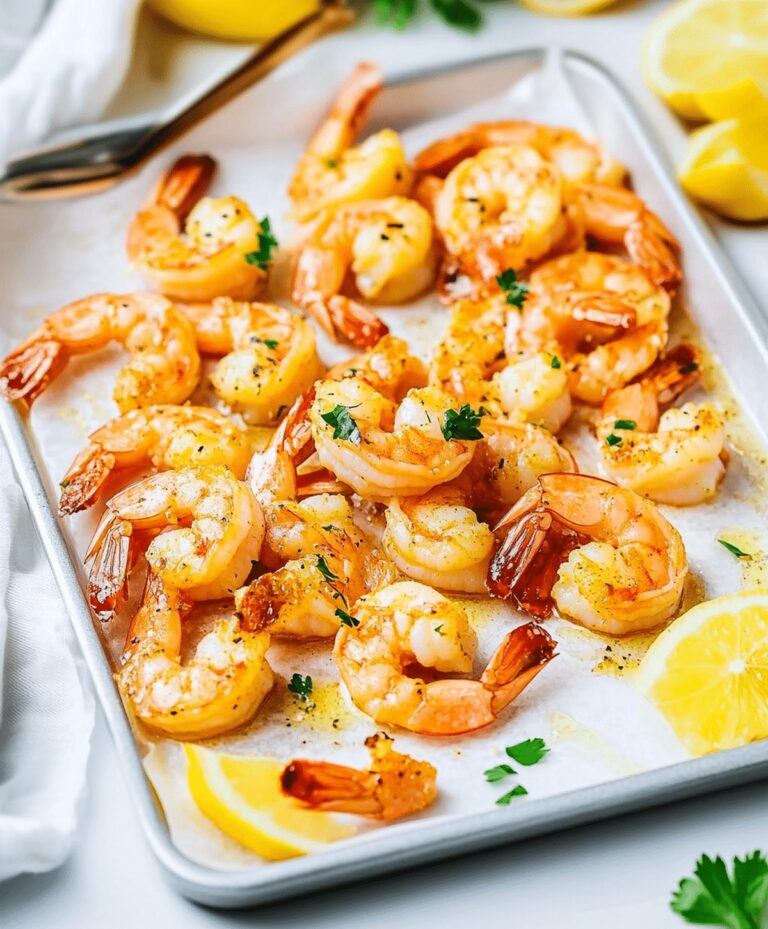 Baked Shrimp With Garlic Lemon Butter Sauce Recipe