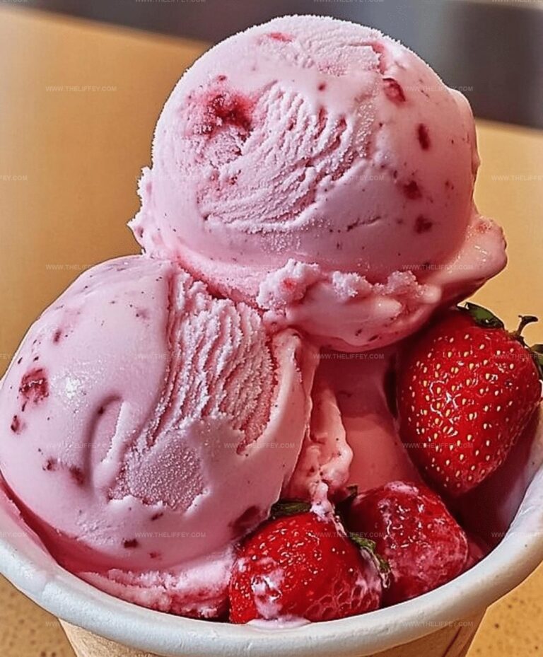 Creamy Homemade Strawberry Vanilla Bean Ice Cream Recipe