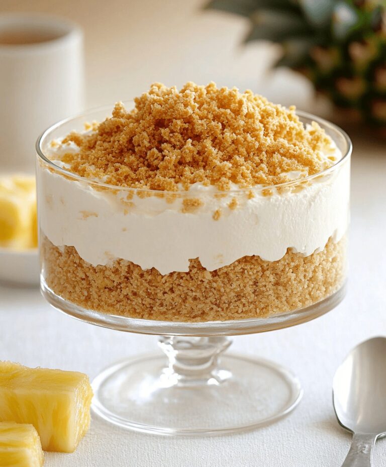 No-bake Pineapple Cream Dessert Recipe