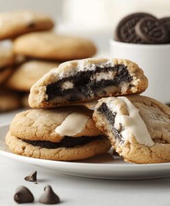 Oreo Stuffed Chocolate Chip Cookies Recipe