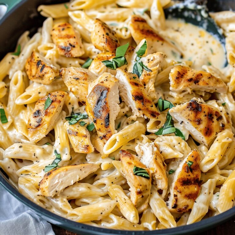 Creamy Garlic Chicken Pasta Recipe