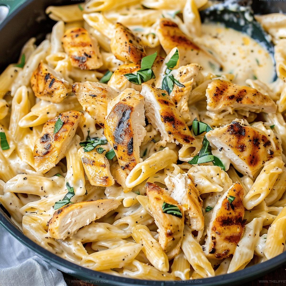 Creamy Garlic Chicken Pasta Recipe