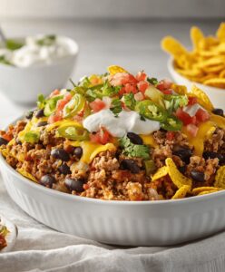 Cheesy Taco Casserole With Fritos Recipe