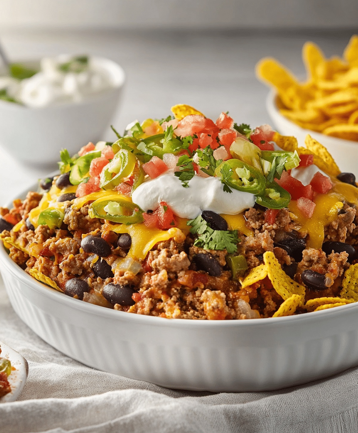 Cheesy Taco Casserole With Fritos Recipe