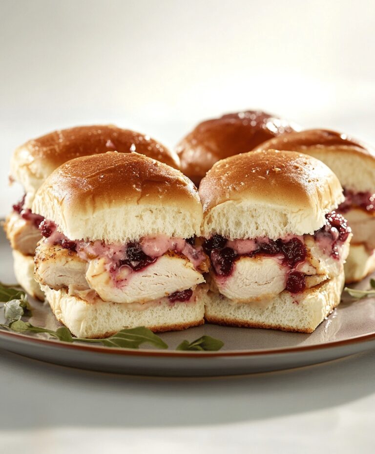 Quick and Easy Cranberry Turkey Sliders Recipe