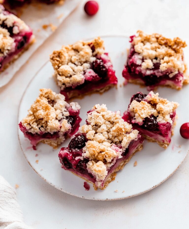 Cranberry Crumble Pie Bars Recipe