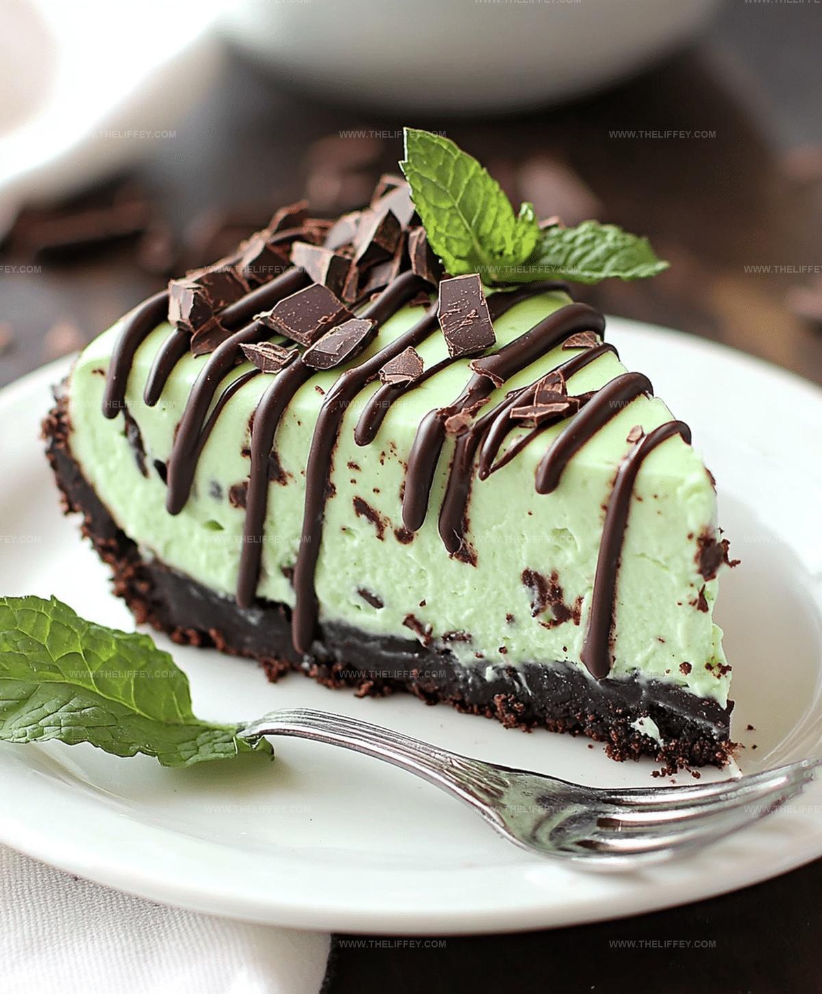 No Bake Mint Chocolate Cheesecake Recipe