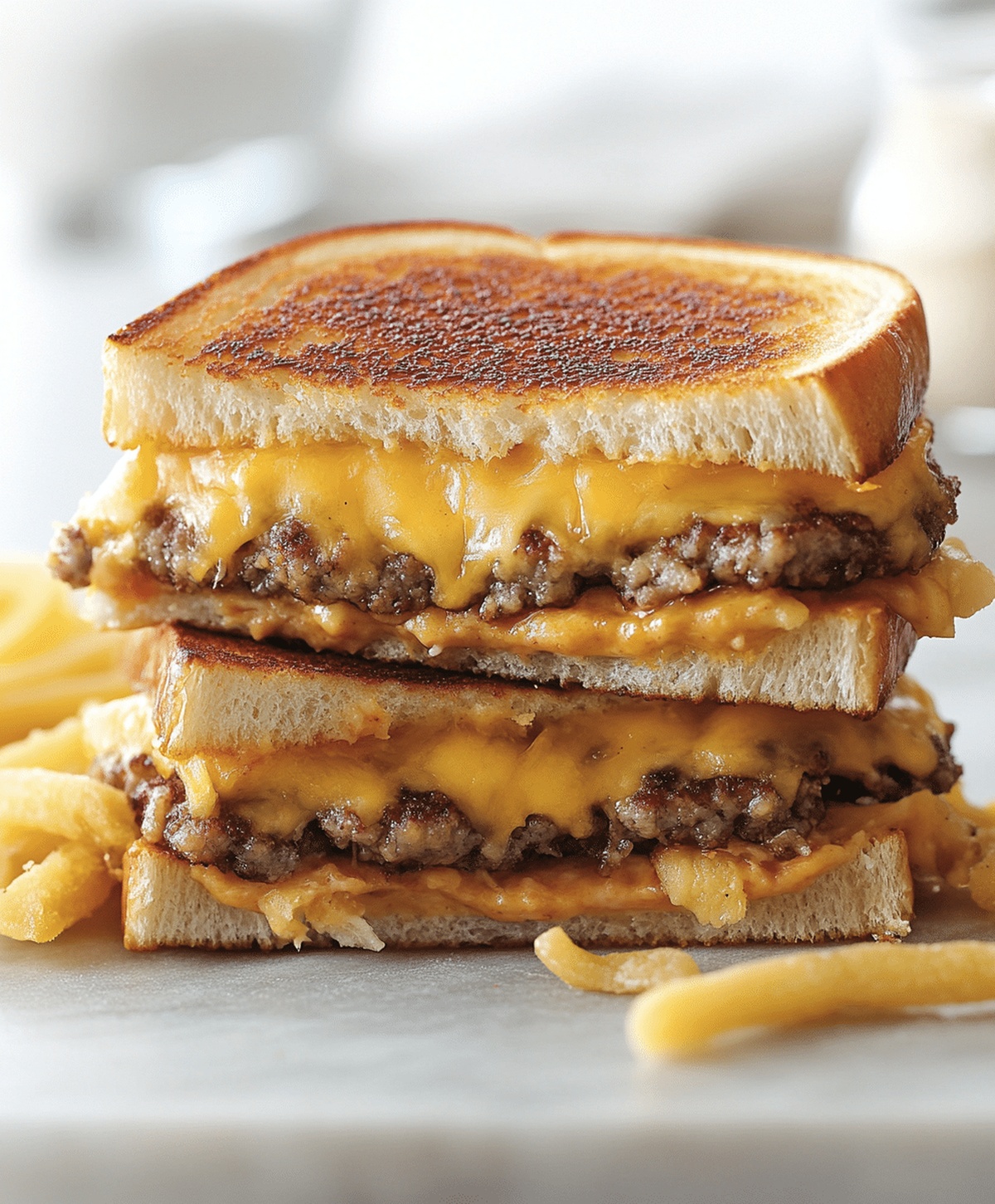 Grilled Cheese Patty Melts Recipe
