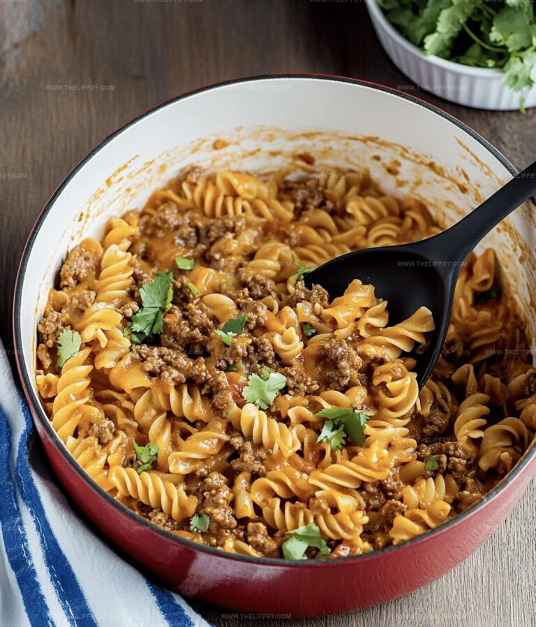 One Pot Beef Taco Pasta Recipe