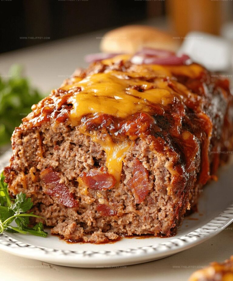 Best BBQ Bacon Cheeseburger Meatloaf Recipe
