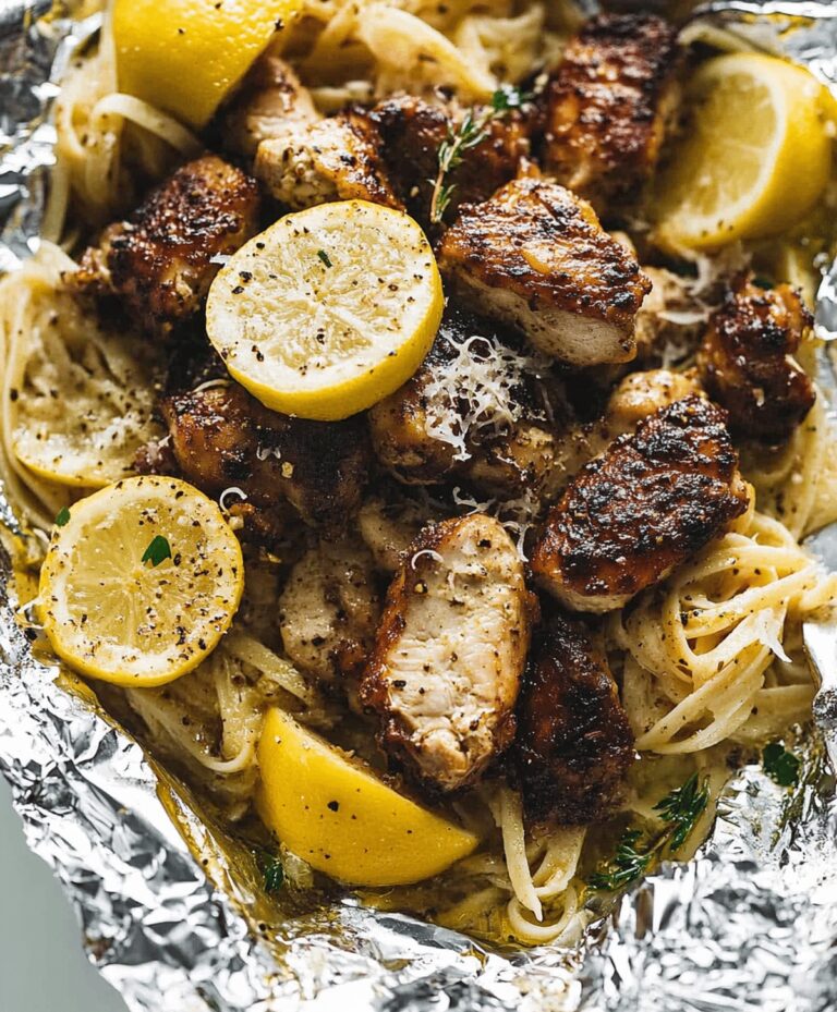 Crispy Lemon Garlic Butter Chicken With Parmesan Linguine Recipe