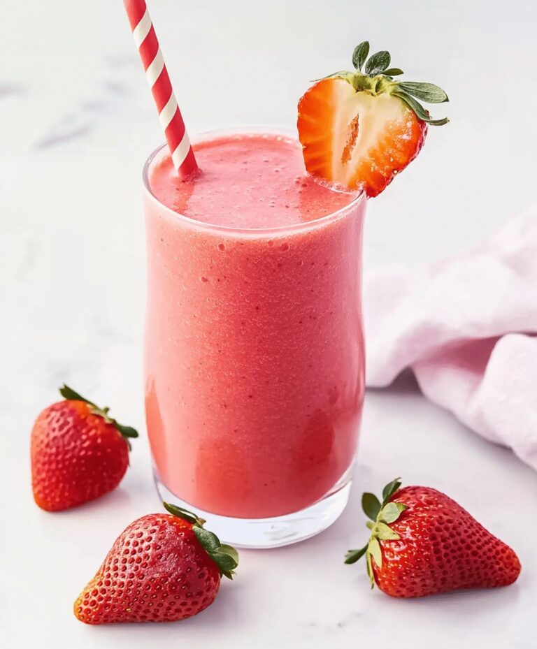 Energizing Strawberry Smoothie Recipe