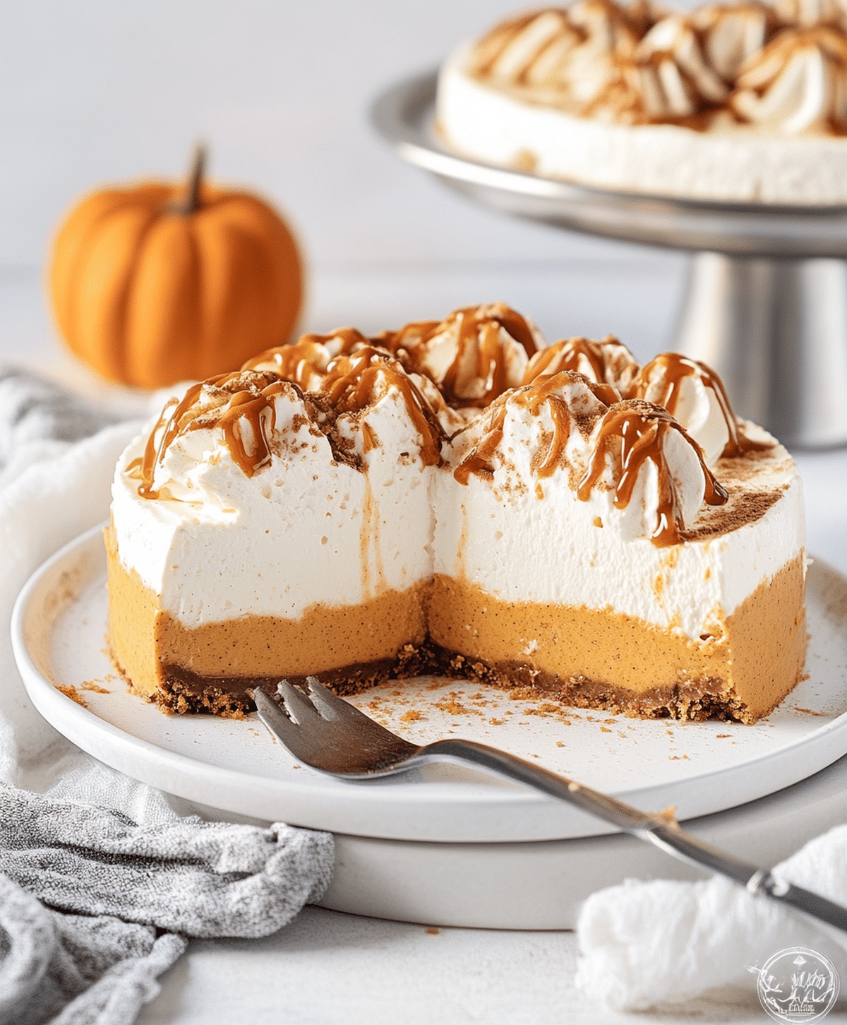 Creamy No-Bake Pumpkin Cheesecake Recipe