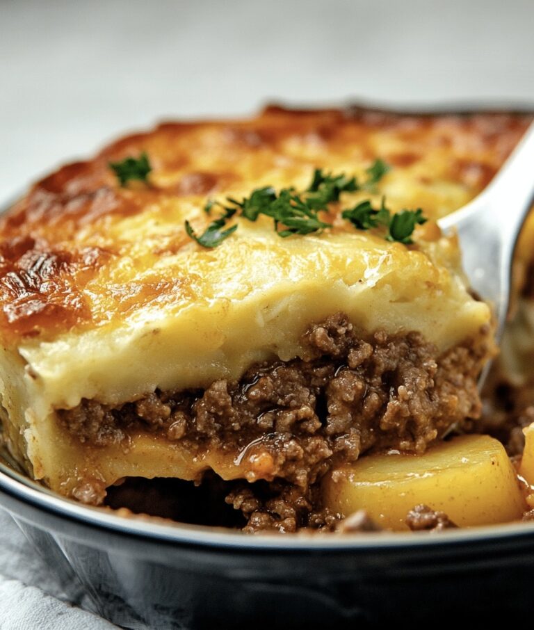 Hearty Ground Beef Casserole With Potatoes Recipe