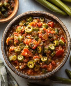 Stewed Okra And Tomatoes Recipe