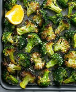 Crispy Garlic Parmesan Roasted Broccoli Recipe