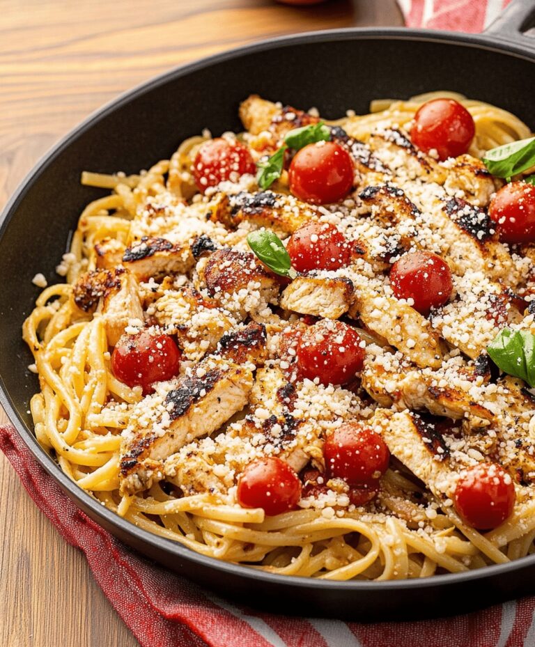 Quick Bruschetta Chicken Pasta Recipe