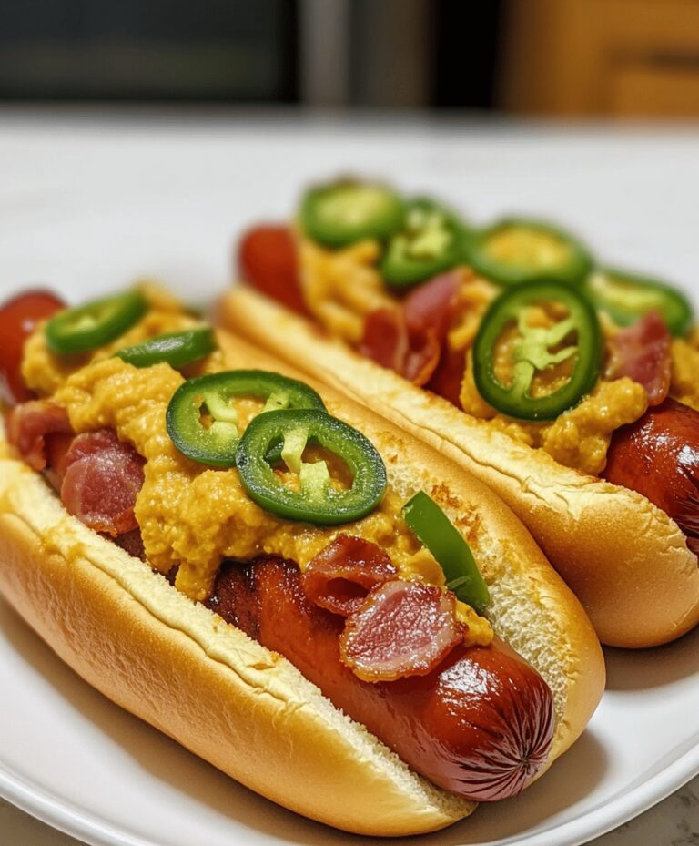 Spicy Bacon Jalapeno Popper Hot Dogs Recipe