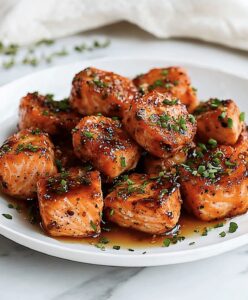 Crispy Honey Garlic Salmon Bites Recipe