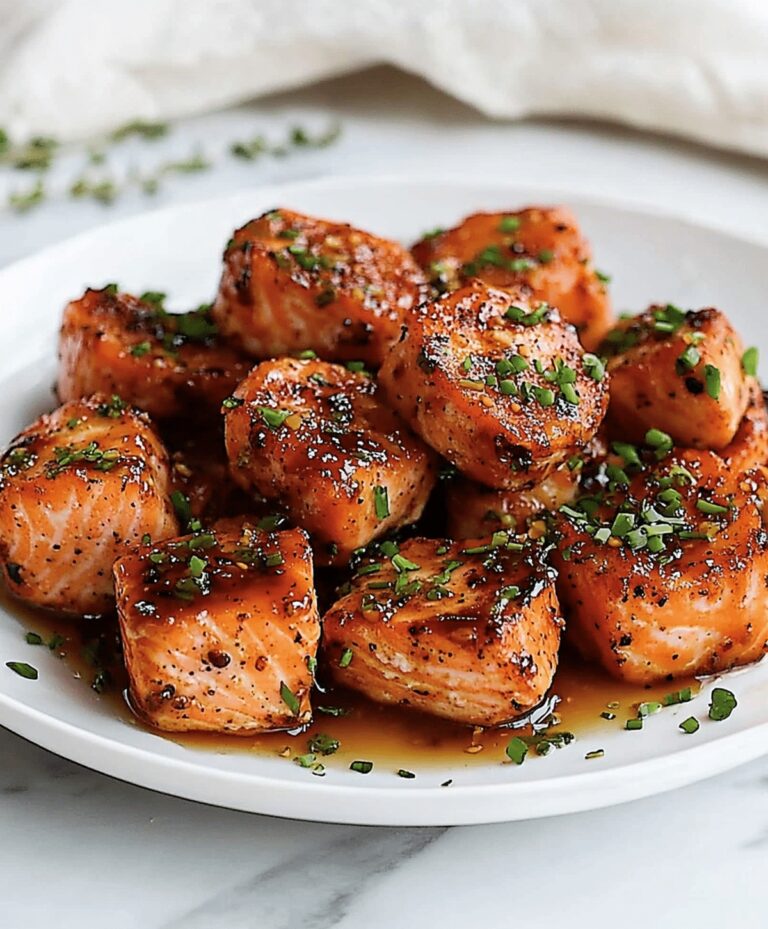 Crispy Honey Garlic Salmon Bites Recipe