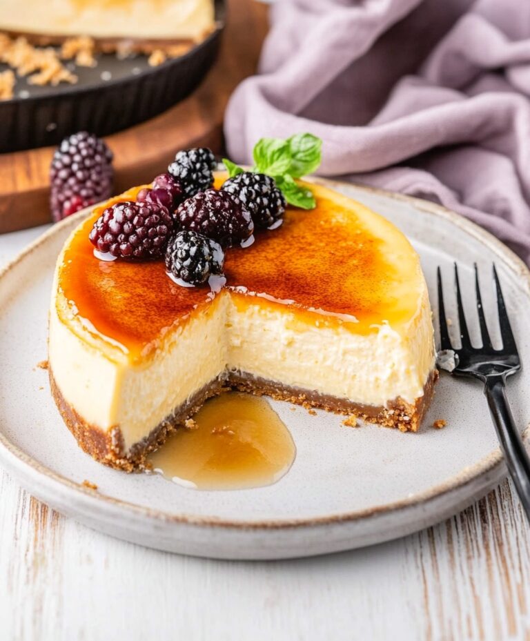 Silky Creme Brulee Cheesecake Recipe