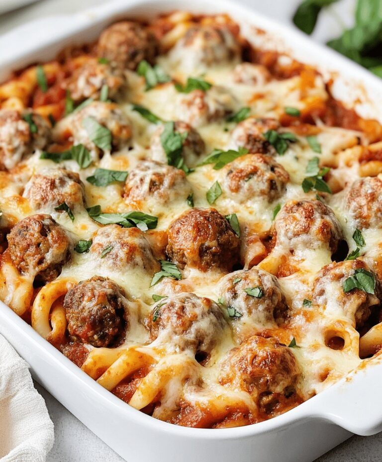 Simple Dump And Bake Meatball Casserole Recipe