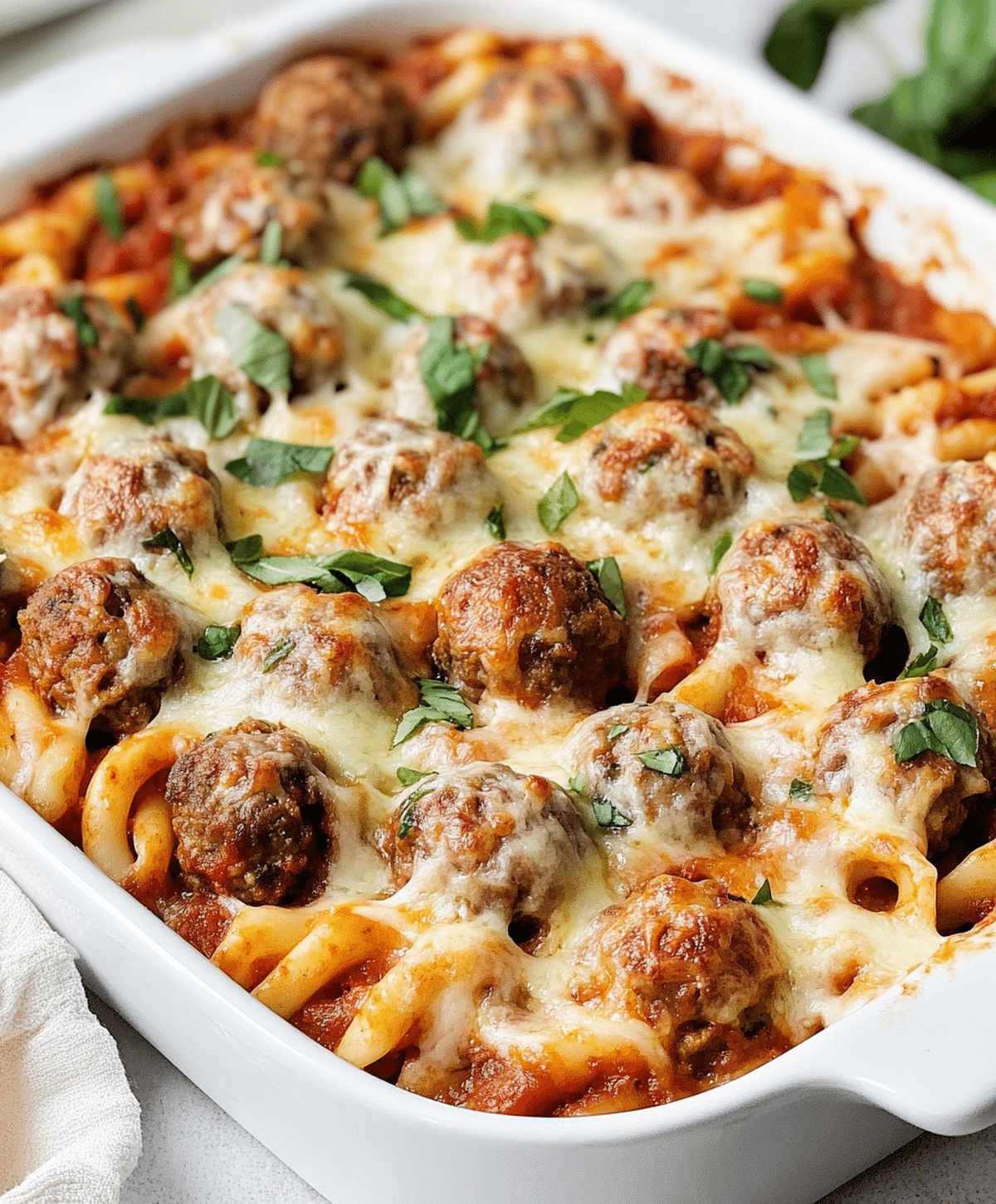 Simple Dump And Bake Meatball Casserole Recipe