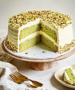 Delightful Pistachio Cream Cake Recipe