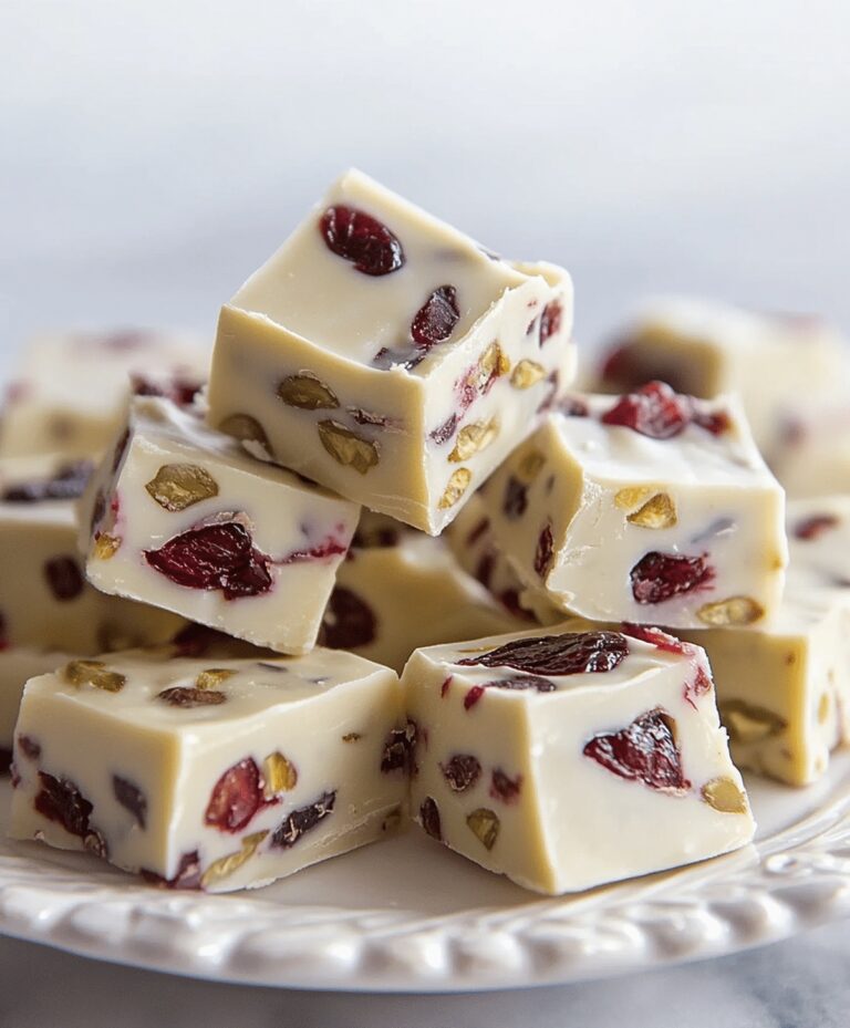Cranberry White Chocolate Fudge Recipe