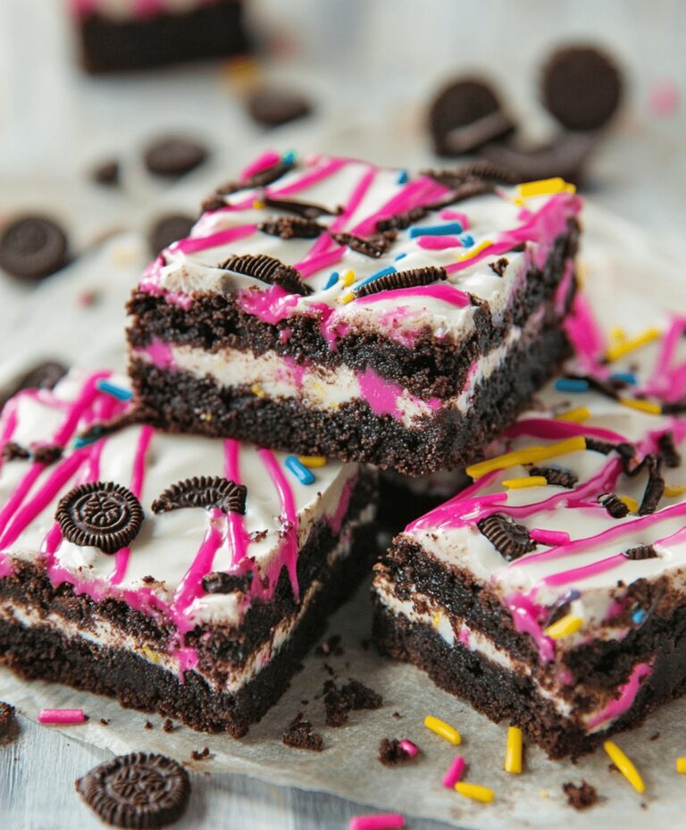 Decadent Birthday Cake Oreo Fudge Brownies Recipe