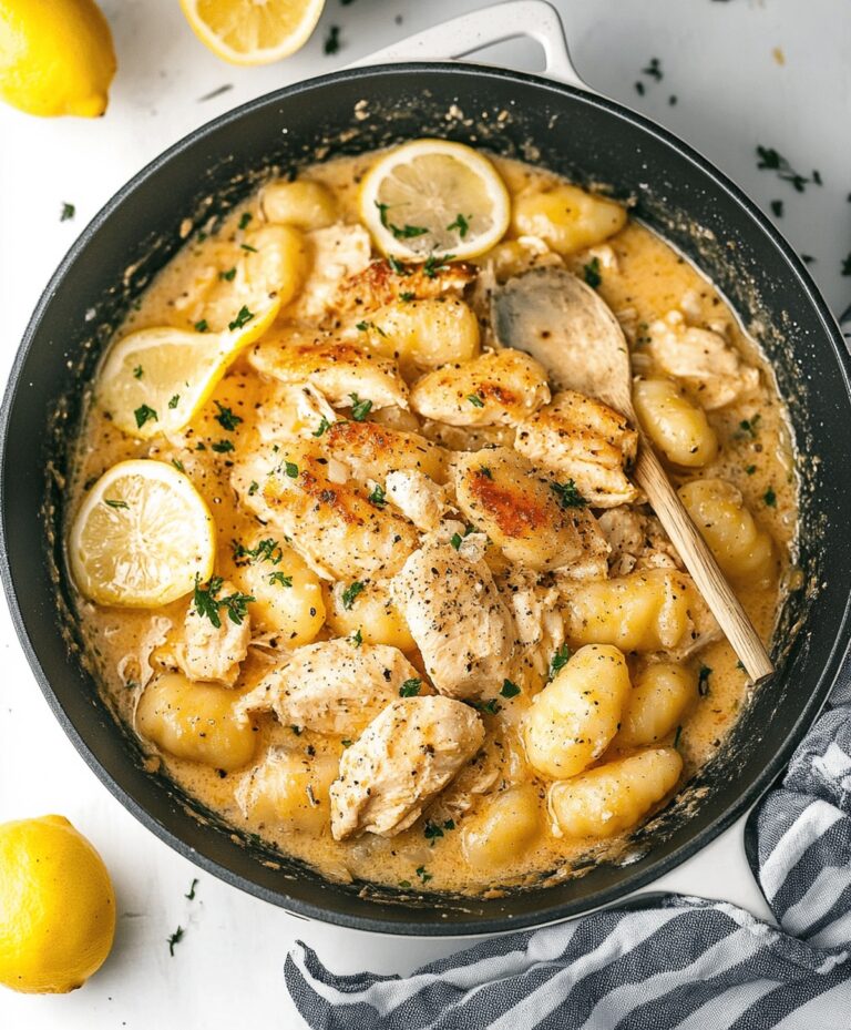Garlic Chicken Gnocchi Skillet Recipe