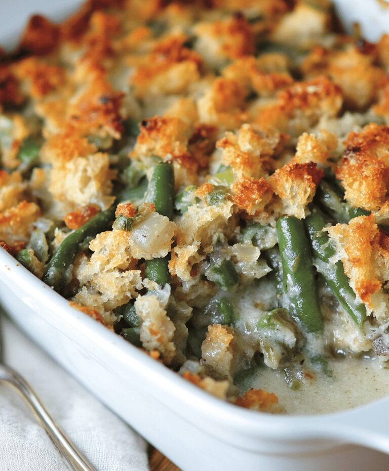 Green Bean Stuffing Casserole Recipe