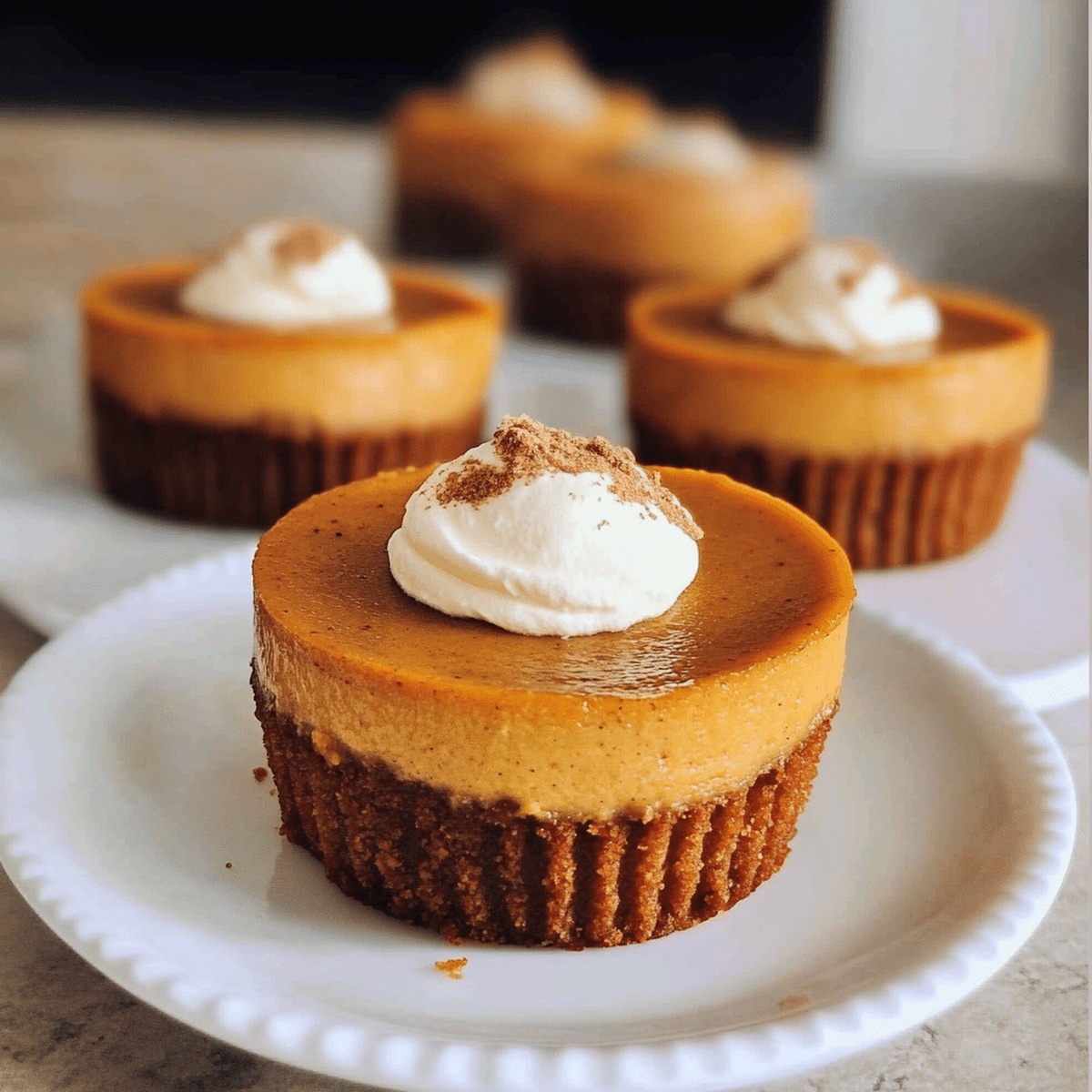 Creamy Pumpkin Cheesecakes Recipe