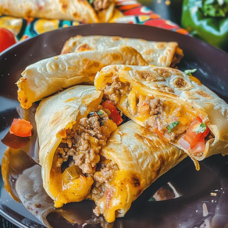 Loaded Cheesy Pocket Tacos Recipe