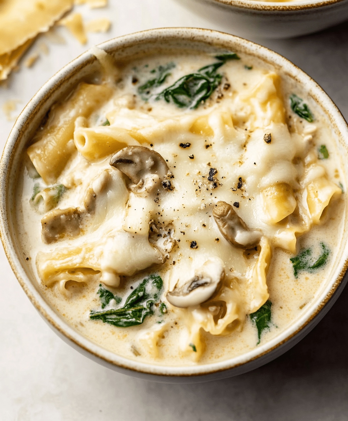 Creamy Alfredo Lasagna Soup Recipe