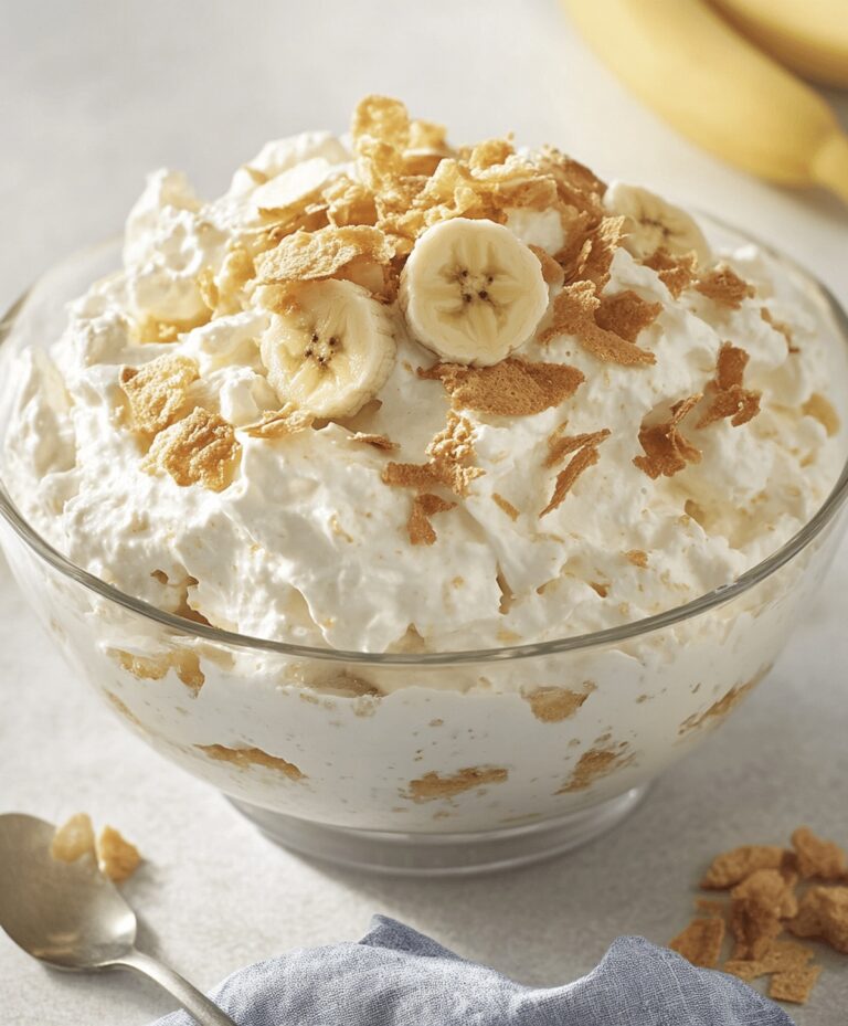 Quick Banana Pudding Fluff Salad Recipe
