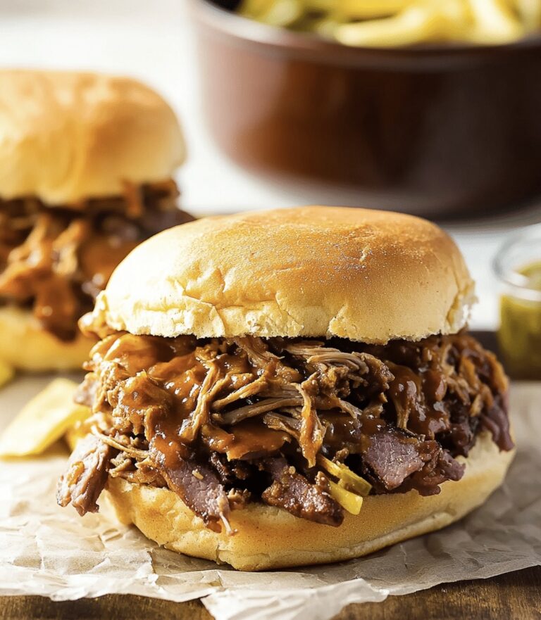 Slow Cooker Cowboy Sandwiches Recipe