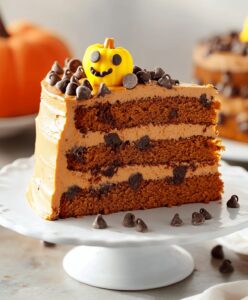 Moist Pumpkin Chocolate Chip Layer Cake Recipe