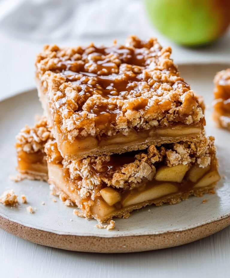 Salted Caramel Apple Pie Bars Recipe