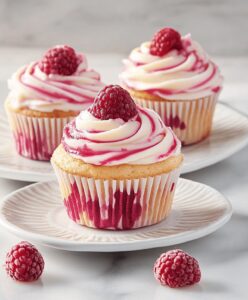 Luscious Raspberry Cheesecake Cupcakes Recipe