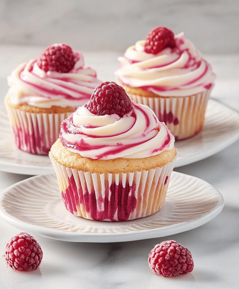 Luscious Raspberry Cheesecake Cupcakes Recipe