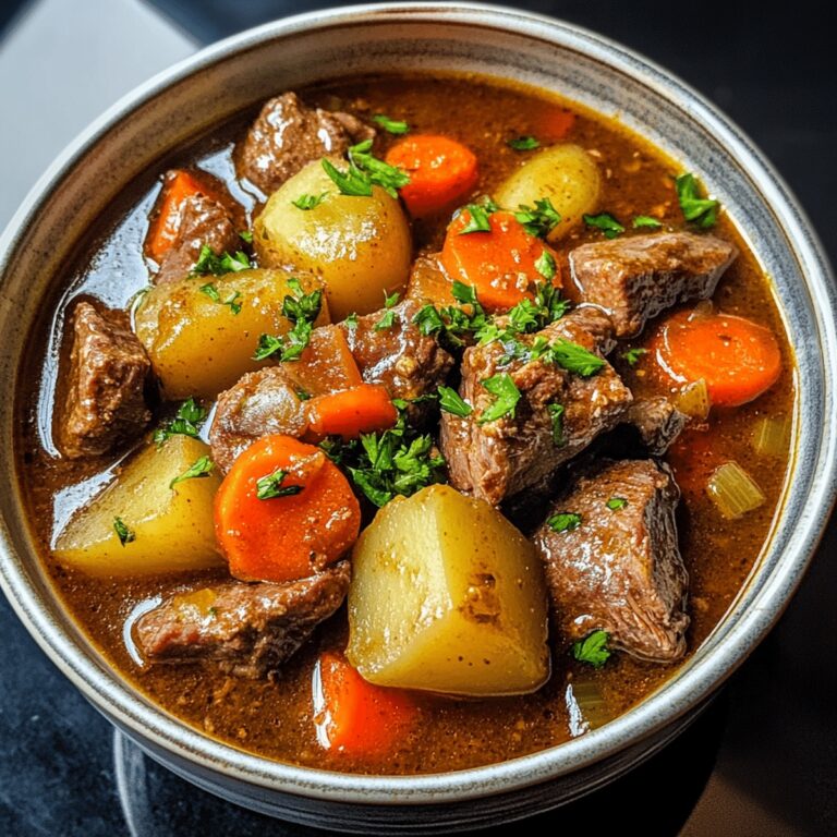Hearty Old Fashioned Beef Stew Recipe