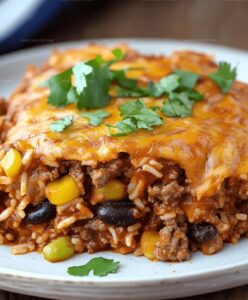 Beef Enchilada Casserole With Rice Recipe