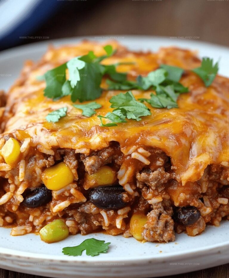 Beef Enchilada Casserole With Rice Recipe