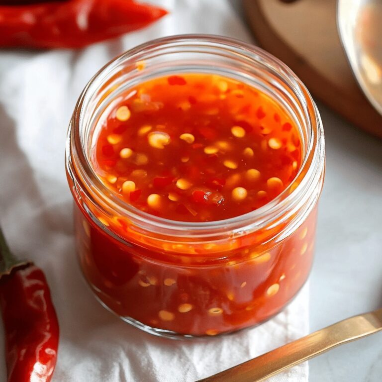 Spicy Homemade Sweet Chili Sauce Recipe