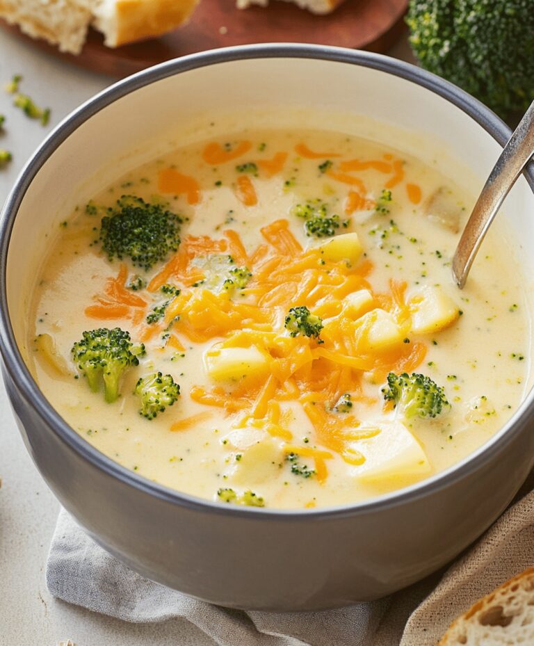 Cheddar Broccoli Potato Soup Recipe