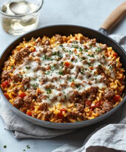 Ground Sausage And Rice Skillet Recipe