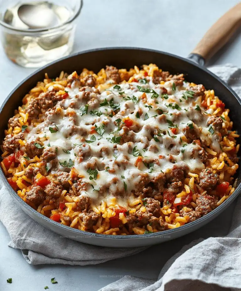 Ground Sausage And Rice Skillet Recipe