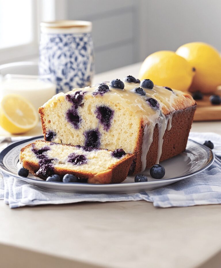 Moist Lemon Blueberry Bread Recipe